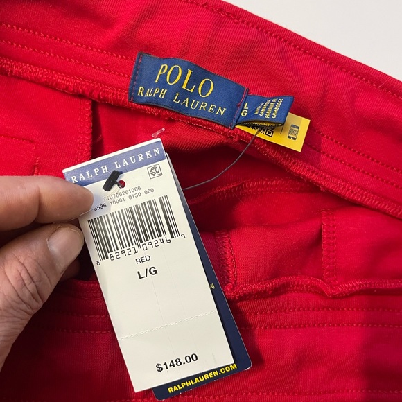 Polo Ralph Lauren Red Double Knit Jogger Cargo Pants Men’s. - Picture 12 of 16